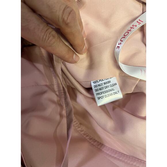 JJ’s House A-Line‎ Scoop Floor-Length Chiffon Bridesmaid Dress, Blush Pink Sz 8 - Picture 11 of 12